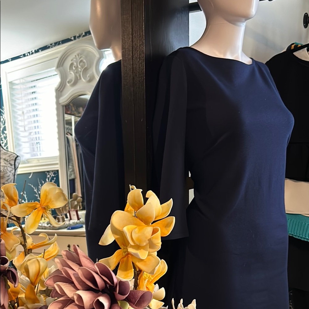 GAP Blue Sheath Long Sleeve Dress for Work